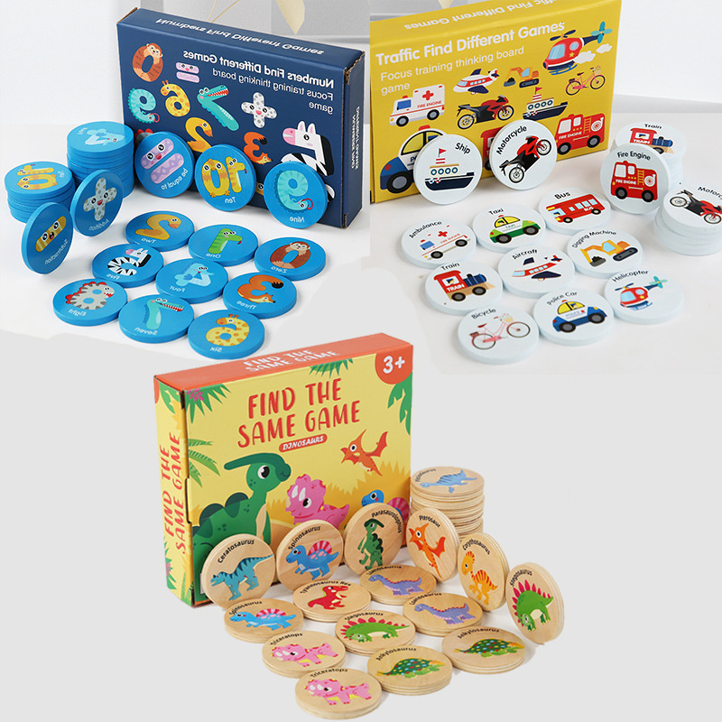 Board Game Life - لعبة الذاكرة الخشبية التعليمية للأطفال، لعبة