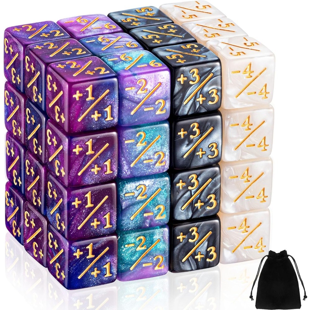Game Token Counter - 48 قطعة من مكعبات العد -