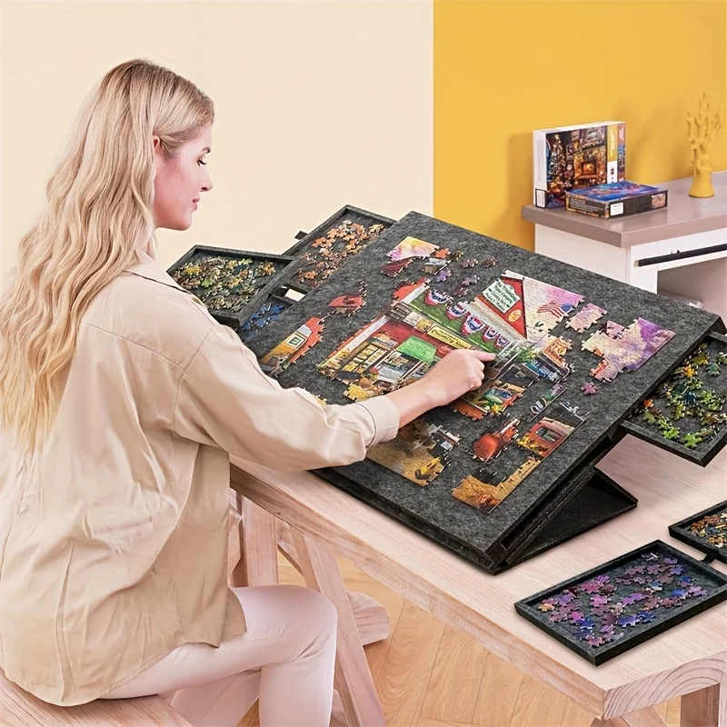 Board Game For 2 People - طاولة ألغاز بـ 6 أدراج تتسع