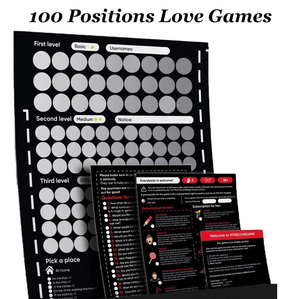 Board Game Unmatched - 100 لعبة موقف الجنس الأزواج موقف