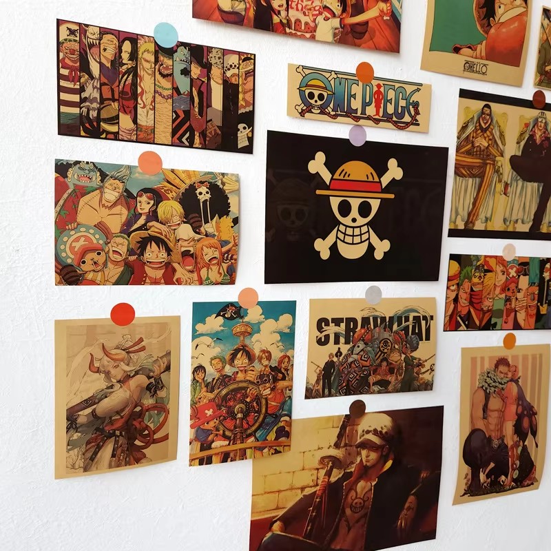Board Game Pirates - 21 قطعة من ملصقات أنمي ون