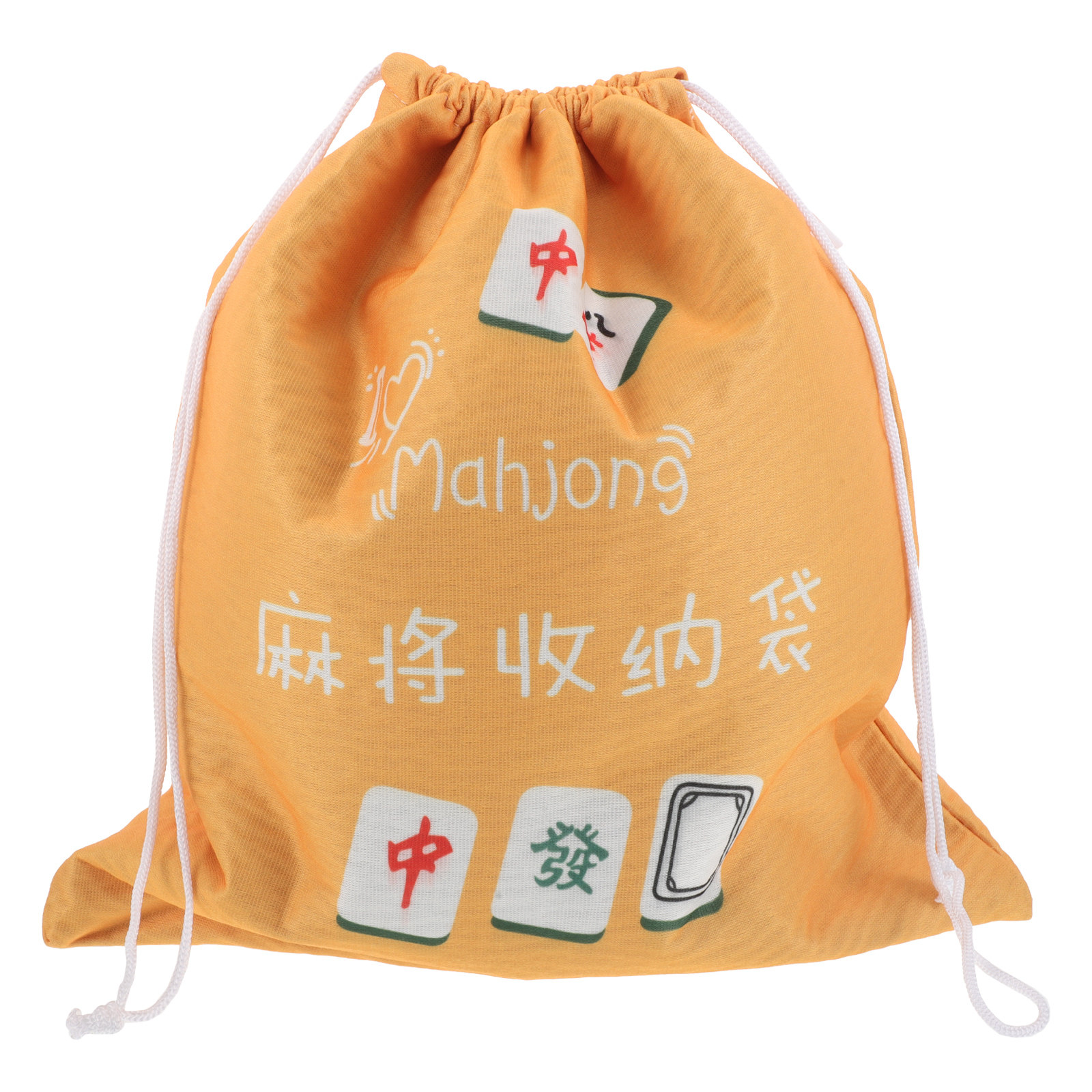 Tile Bag Drawstring - حقيبة كبيرة برباط للإغلاق، حقائب ماهجونغ،