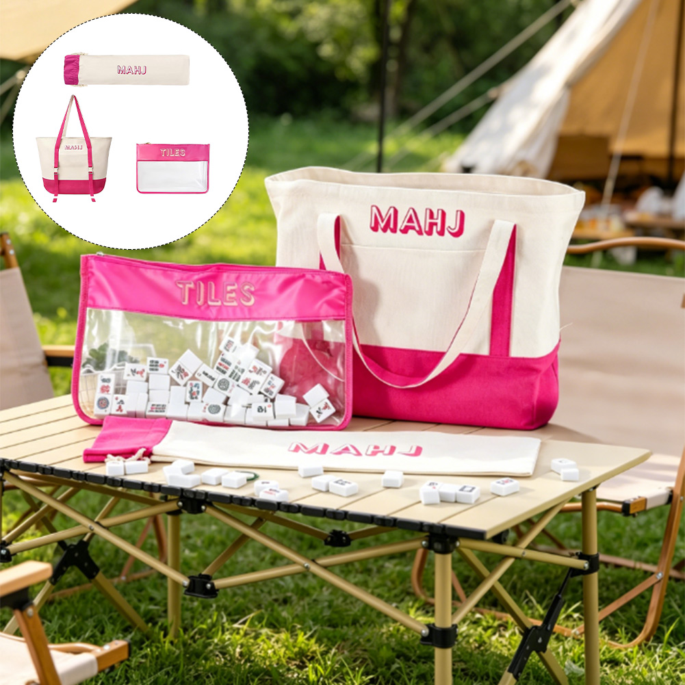 حقيبة ماهجونغ قماشية متعددة ال - مراجعة Tile Bag Drawstring وسعره