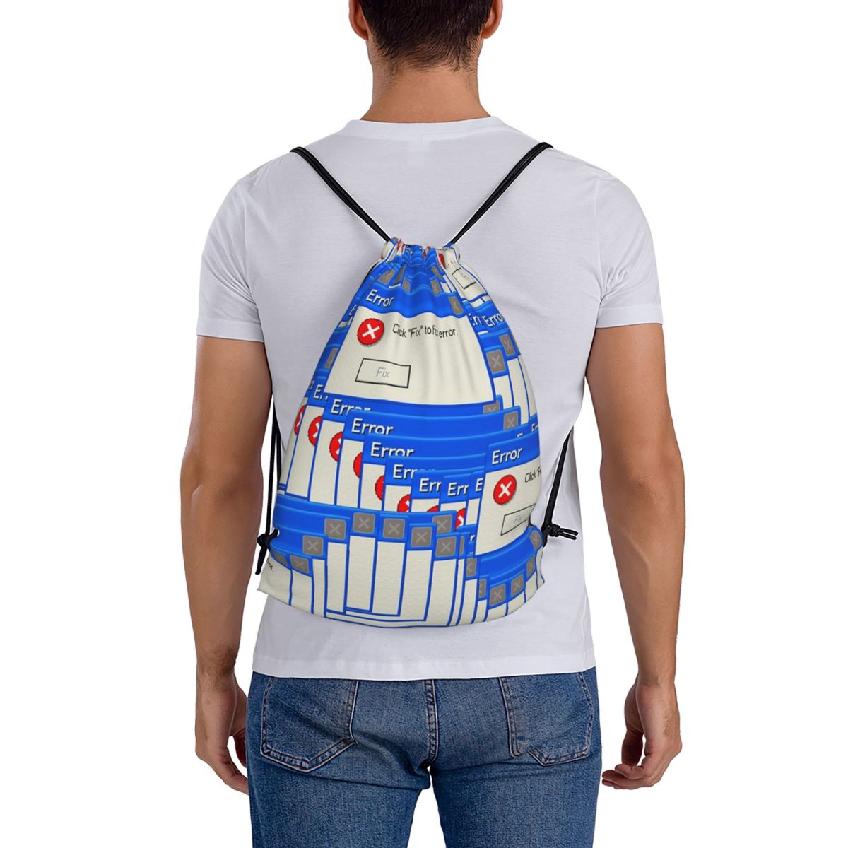 حقائب ظهر كاجوال بتصميم Window - مراجعة Tile Bag Drawstring وسعره