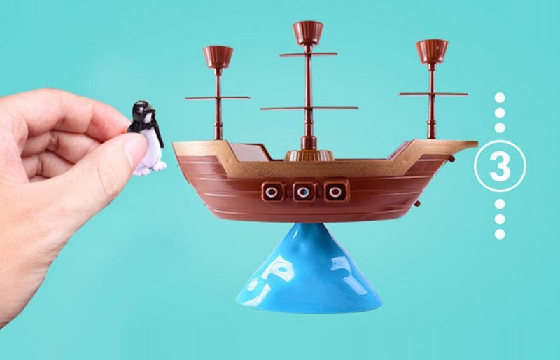 القراصنة سفينة التوازن لعبة لي - مراجعة Board Game Pirates وسعره