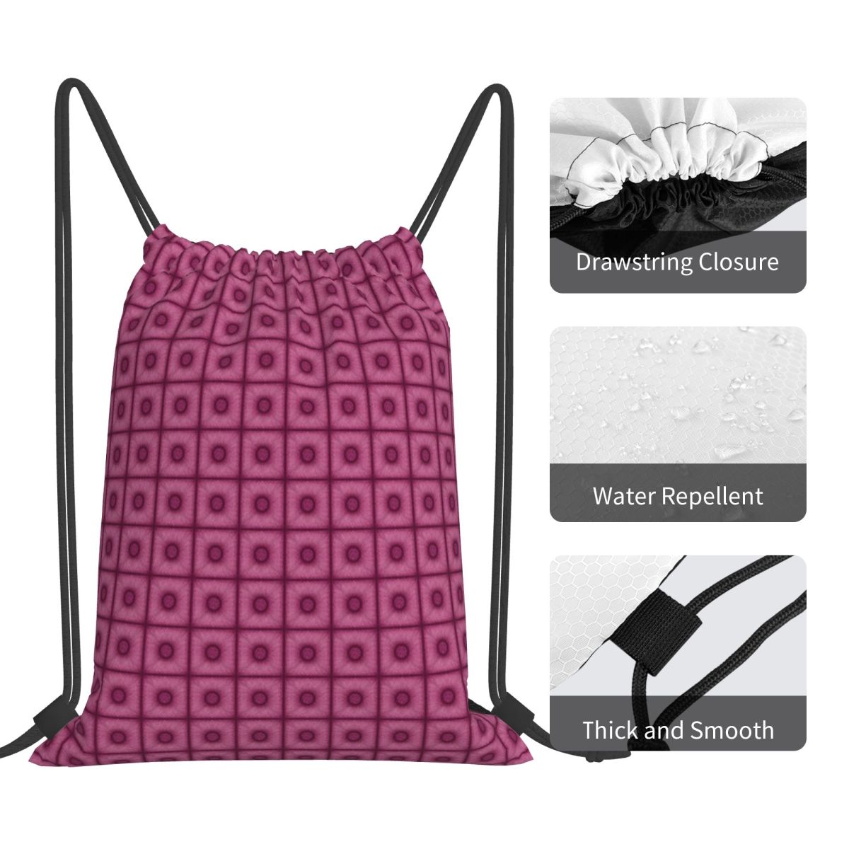 حقيبة ظهر محمولة برباط سحب من  - مراجعة Tile Bag Drawstring وسعره