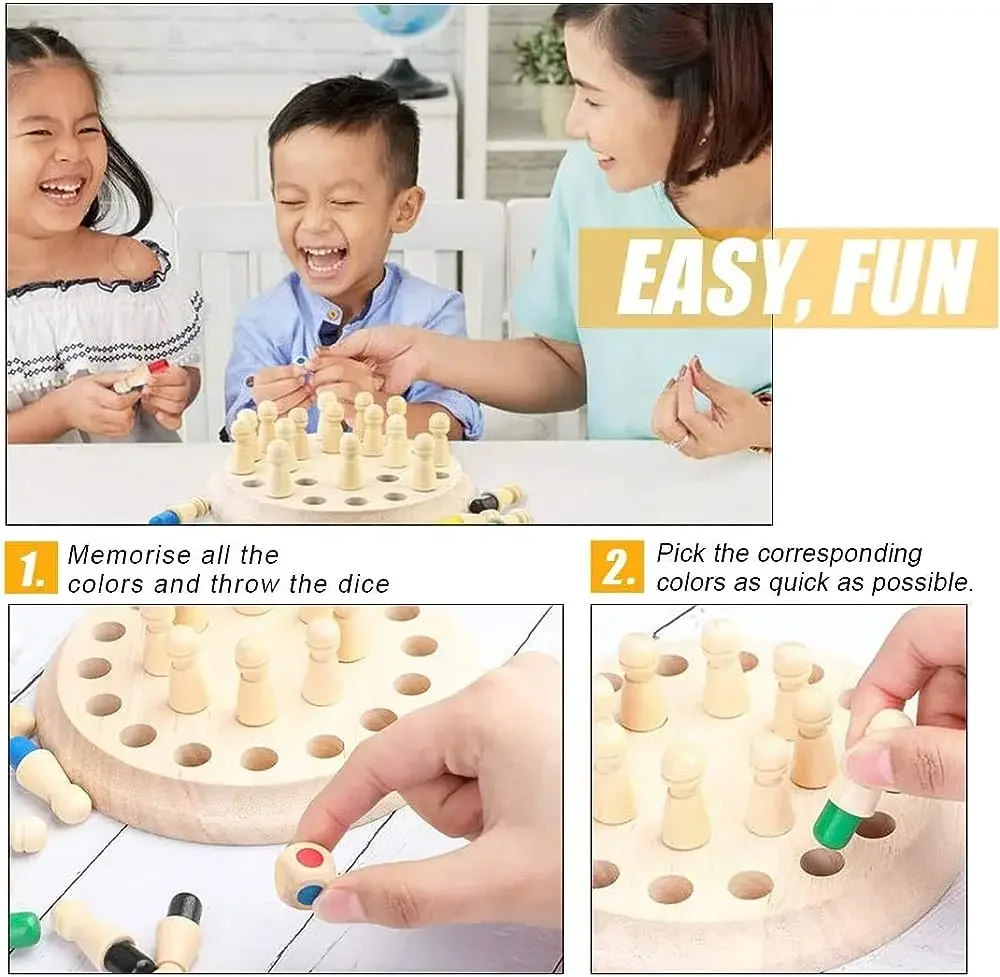 لعبة خشبية تعليمية للذاكرة وال - مراجعة Board Game Life وسعره